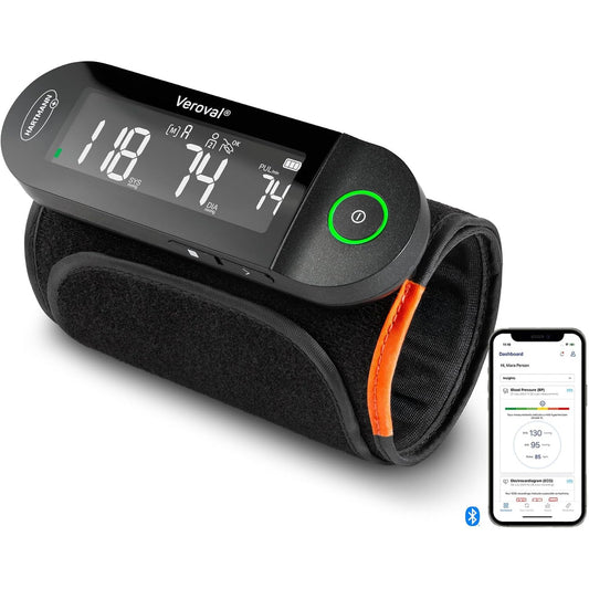 274966 - VEROVAL® fusion Monitor tensioni gjaku për krahun e sipërm pa kabllo ose tuba, monitor dixhital dhe plotësisht automatik i tensionit të gjakut me Bluetooth® dhe aplikacion shëndetësor, transferim të dhënash në Apple