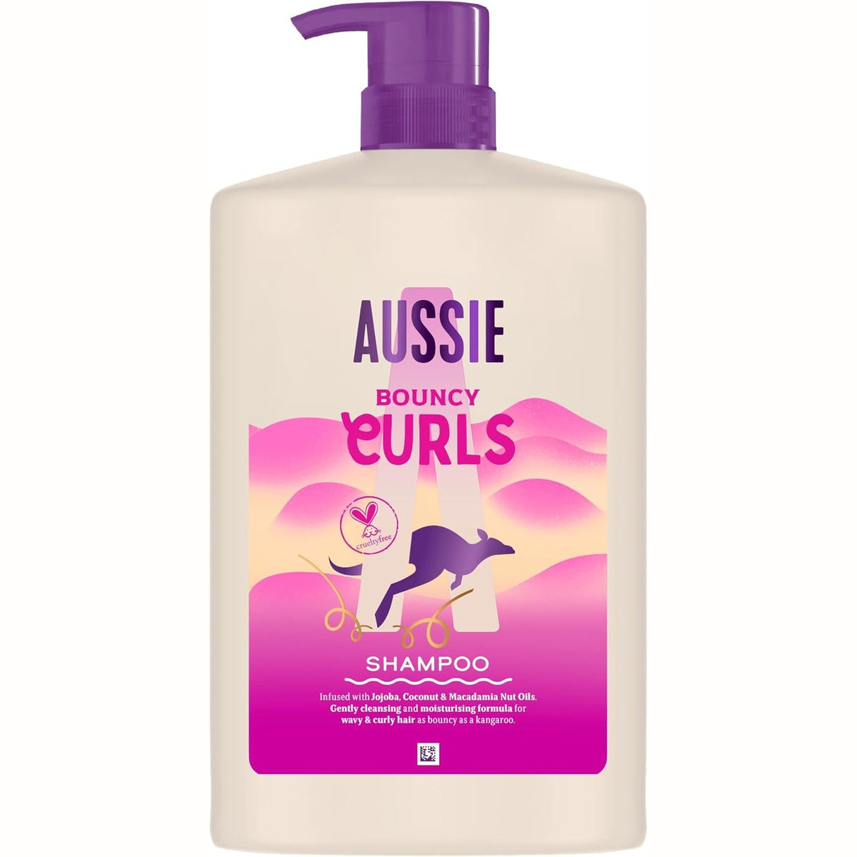 298493 - AUSSIE Shampo Bouncy Curls, 1000 ml, Pastron dhe Hidraton Flokët Kaçurrela, Pa Silikon, Vegan