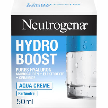 302223 - NEUTROGENA - Hydro Boost Aqua - Krem për fytyrën pa aromë me acid hialuronik, aminoacide, elektrolite dhe ceramide - 50 ml