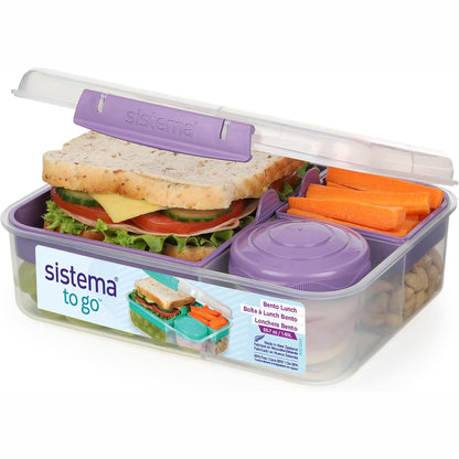 241978 - Sistema TO GO Kutia Bento, Kuti Dreke me Kos/Fruta, Kapacitet 1.65L, Pa BPA, Vjollcë [21690-9T]