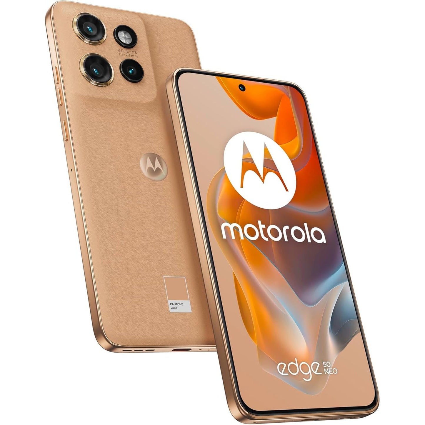 319276 - MOTOROLA Telefon edge50 neo (ekran 6.36" Super HD, kamerë 50 MP me Moto AI, 8/256 GB, 4310 mAh, Android 14) Pantone Grisaille, përfshirë mbulesë mbrojtëse
