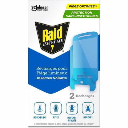 318671 - Raid Essentials Mbushëse për kurthe të lehta për mizat, mushkonjat dhe tenjat – Mbrojtje 24/7 – Pa insekticide, të sigurta për përdorim pranë fëmijëve dhe kafshëve shtëpiake – 2 mbushje