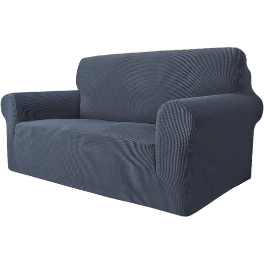 136374 - GRIFEMA GH1002-1, Mbulesë Elastike e Rregullueshme për Divan 2 Vendësh me Mbështetëse Krahësh, Mbron Divanin nga Njollat dhe Qimet, Material i Larëshëm