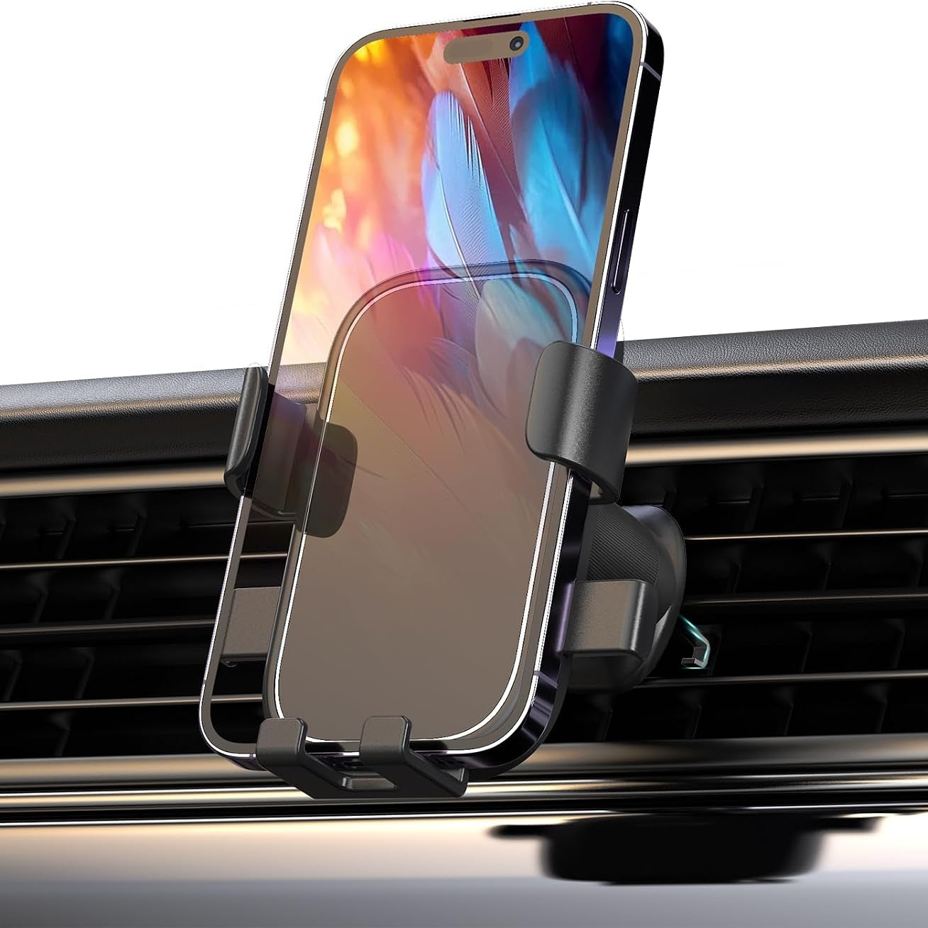 274550 - GRIFEMA Mbajtëse telefoni për ventilim në makinë, mbyllje automatike, rrotullim 360°, për telefona 4.7-7 inç