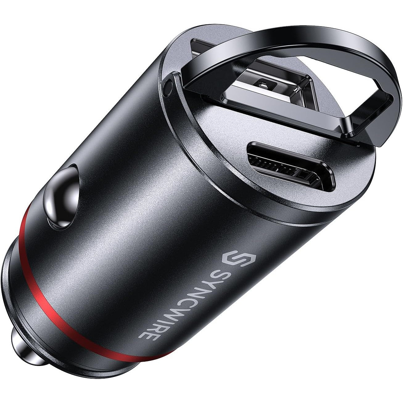 276712 - SYNCWIRE Aksesori çakmak 30W USB-C, Adaptor USB për makinë, PD 3.0, QC 3.0, i Zi
