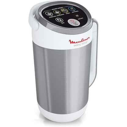 166720 - MOULINEX Blender i Ngrohtë, 1000W, Kapacitet 1.2L, 5 Programet Automatike, Me Mur të Dyfishtë, Përfshirë Supë, Supë Kremore, Komposto, Smoothie, Mbajeni Ngrohtë në Ngjyrë Argjendi, Modeli LM841110