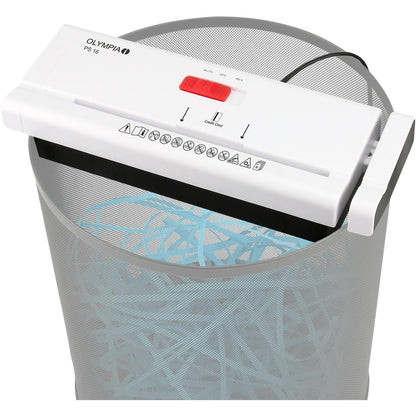 295949 - Olympia PS 16 Grimcues letre me montim nga lart | Prerje me shirita | Niveli i sigurisë P2 | Grimcon deri në 6 fletë në të njëjtën kohë | I pajtueshëm me kosha mbeturinash 28-34 cm | Mbrojtje nga mbinxehja