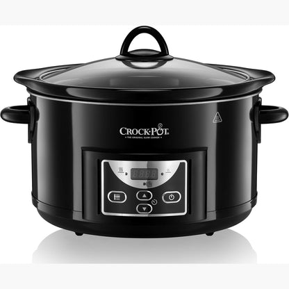 288276 - Crockpot Tenxhere e ngadaltë, 4.7 l (deri në 5 persona), Kohëmatës i programueshëm, E zezë [SCCPRC507B]