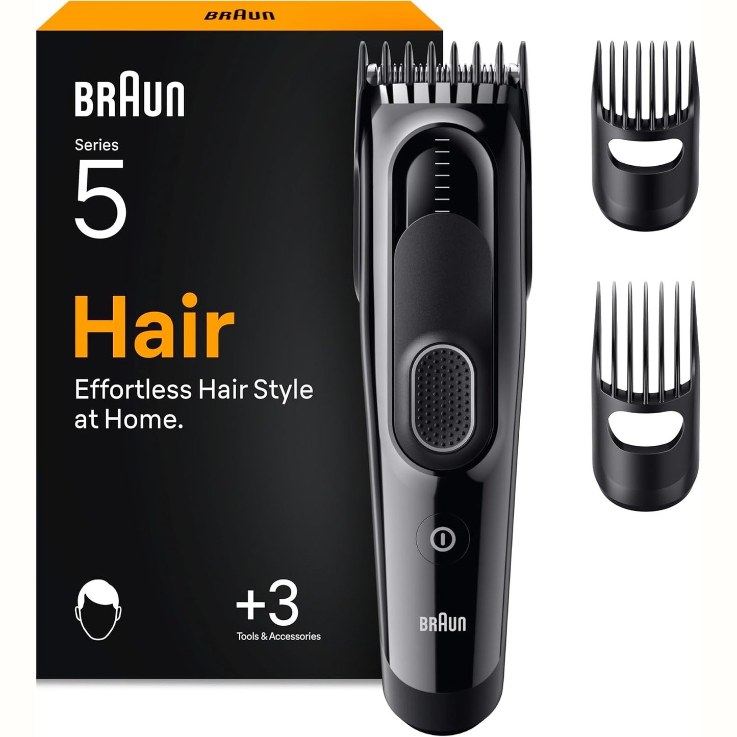 289718 - BRAUN Makinë prerëse elektrike për flokë për meshkuj, Seria 5 HC5530, e zezë