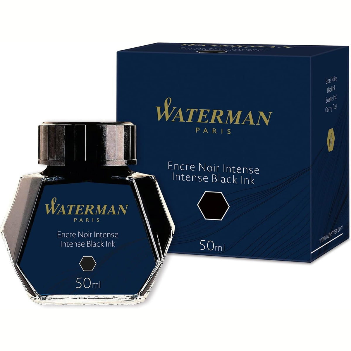 310462 - WATERMAN Bojë për Stilolaps, e zezë intensive, shishe 50 ml