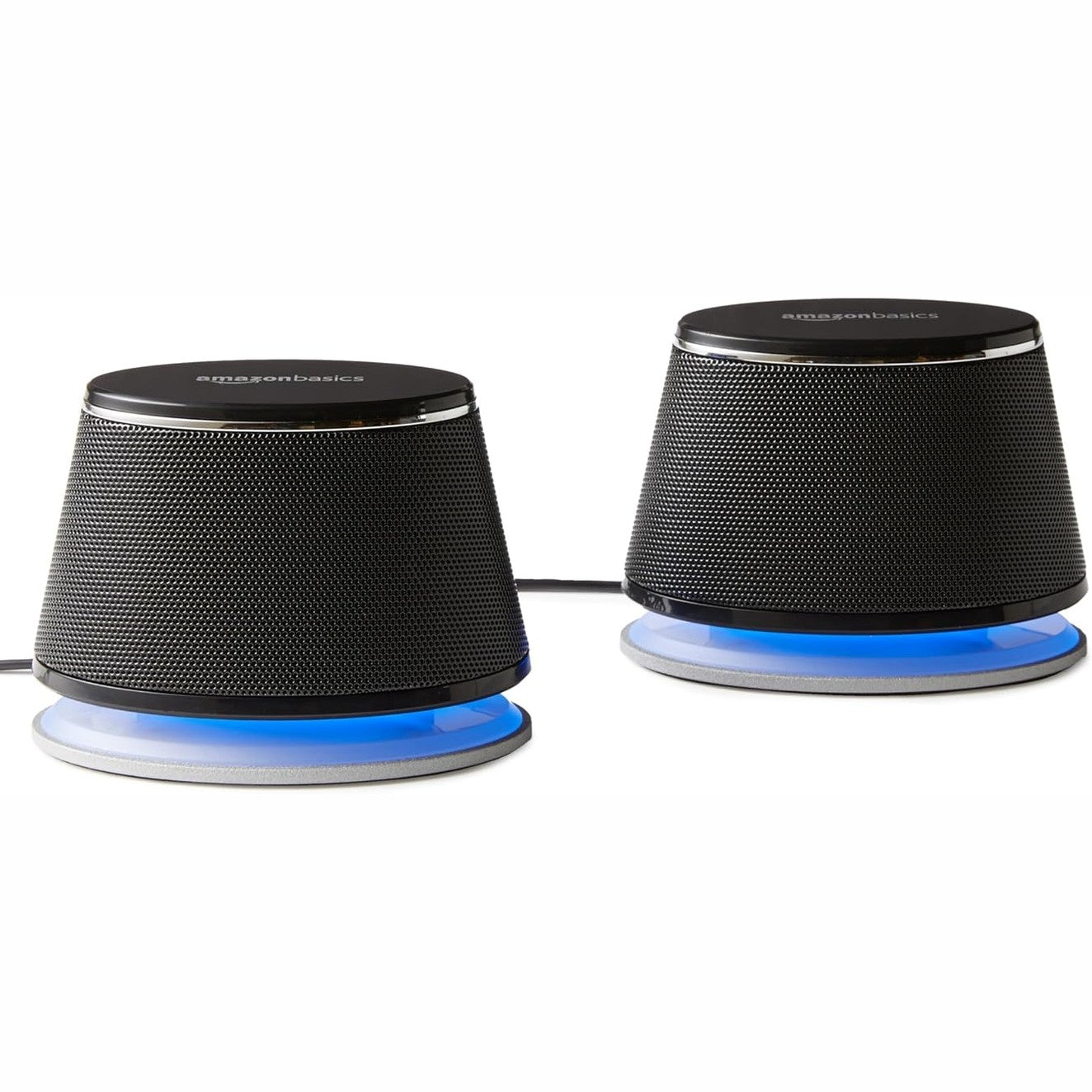 266906 - AMAZON BASICS Altoparlantë stereo 2.0 për PC/Laptop, Hyrje Aux 3.5 mm, energji USB, 1 palë, të zeza