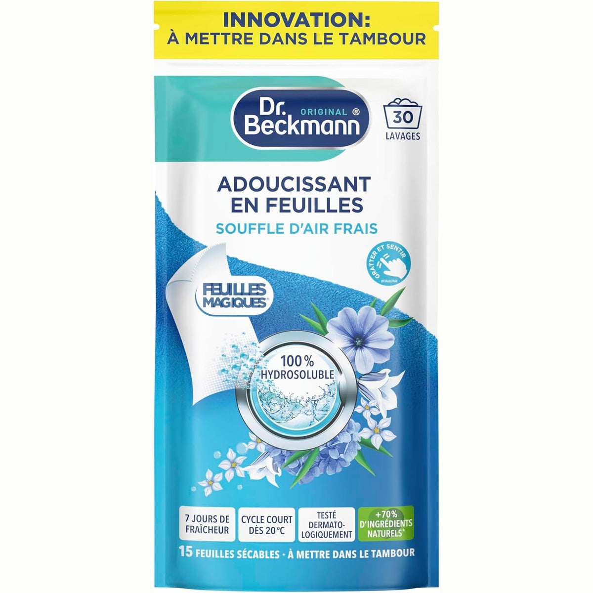 301396 - DR. BECKMANN - Magic Sheets® - Fletë zbutëse rrobash - Fresh Air Blow x30 larje
