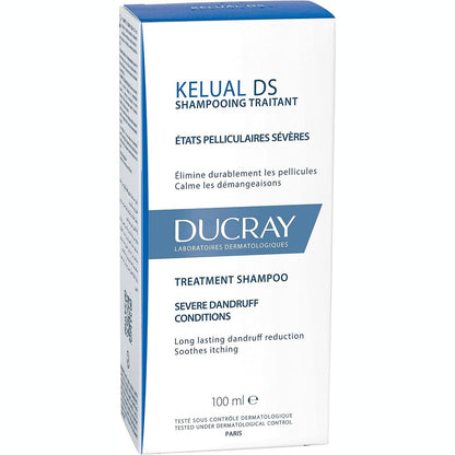 300919 - PIERRE FABRE Ducray Shampo kundër zbokthit Kelual DS - 100ml, transparente