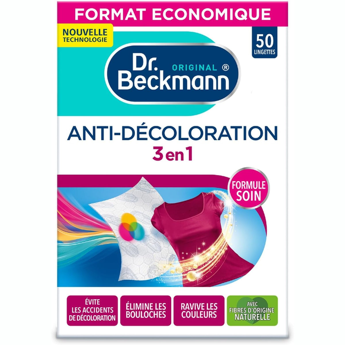 306982 - DR. BECKMANN - TRAJTIM 3-NË-1 KUNDËR NJOLLAVE - PECETA FLETËSH MBROJTËSE ULTIMATE - 50 PECETA, PA AROMË