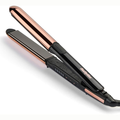 289449 - BABYLISS Pjastër flokësh Straight and Curl Brilliance - Pllaka titaniumi, Teknologji Jonike, Ngrohje e Shpejtë 15-Sekonda, 5 Cilësime Temperature deri në 235°C, ST482E