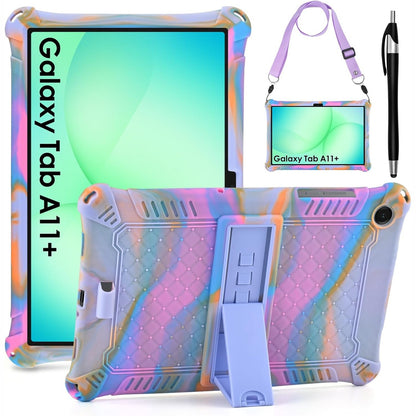 269384 - KATUMO Mbulesë mbrojtëse prej silikoni për fëmijë për Samsung Galaxy Tab A11+ Plus 2025/A9+ Plus 2023 11 inç (SM-X236B/X230/X210/216/218), me stilolaps dhe rrip shpatullash