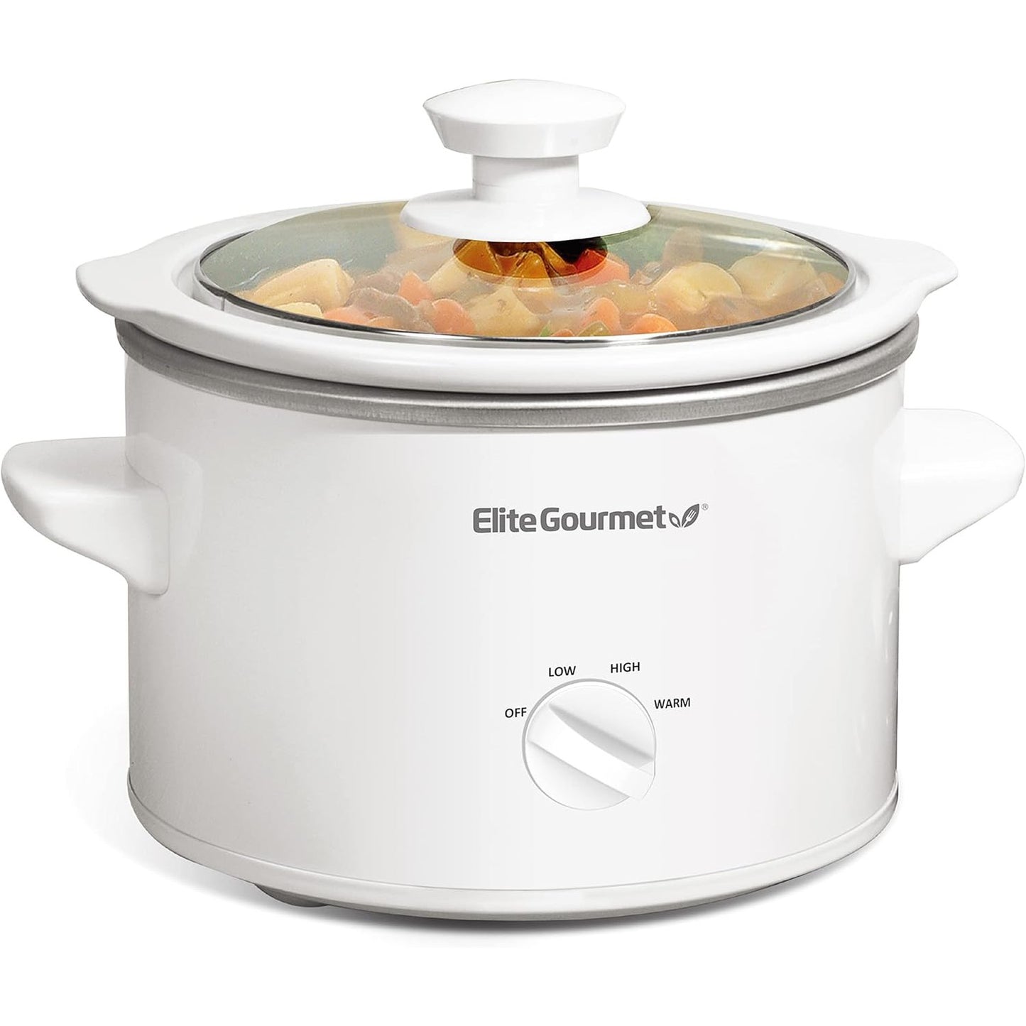 277564 - ELITE GOURMET Tenxhere e Ngadaltë Qeramike MST-250XW# Elektrike, Temperaturë e Rregullueshme, për Meze, Salca, Supa, Pjekë të Pjekur, Gjellë dhe Salca, Kapacitet 1.7 l, Mund të lahet në lavastovilje, E Bardhë