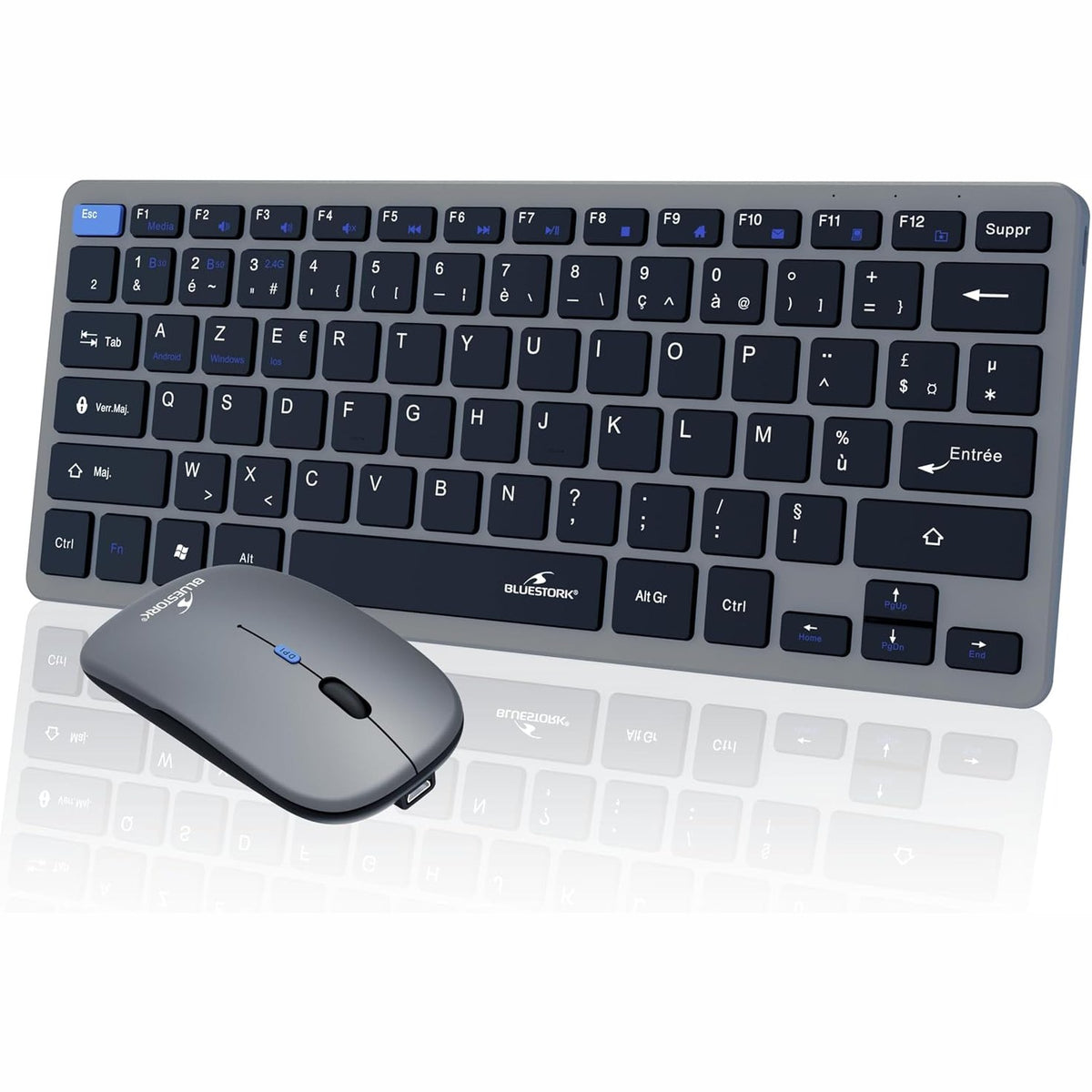309977 - BLUESTORK Mini Pack V2 - Tastierë dhe Maus pa tel i rikarikueshëm