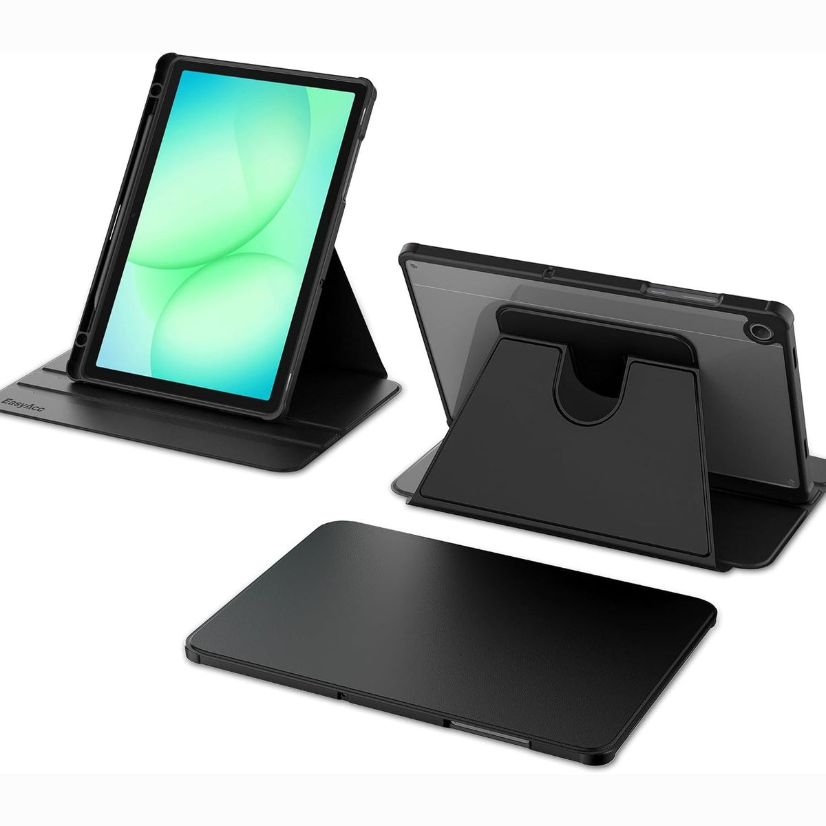 309298 - EASYACC Mbështjellëse rrotulluese për Samsung Galaxy Tab A11+ / A9+ Plus, 11 inç