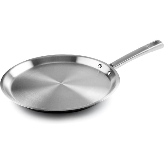 170501 - LACOR - Makinë për Krep Gourmet, çelik Inox 18/10, Pa PFOA, Ë28 cm, me Dorëzë Ergonomike dhe Bazë Shpërndarëse Nxehtësie Sanduiç, e Pajtueshme me Induksion, e Sigurt për Lavastovilje