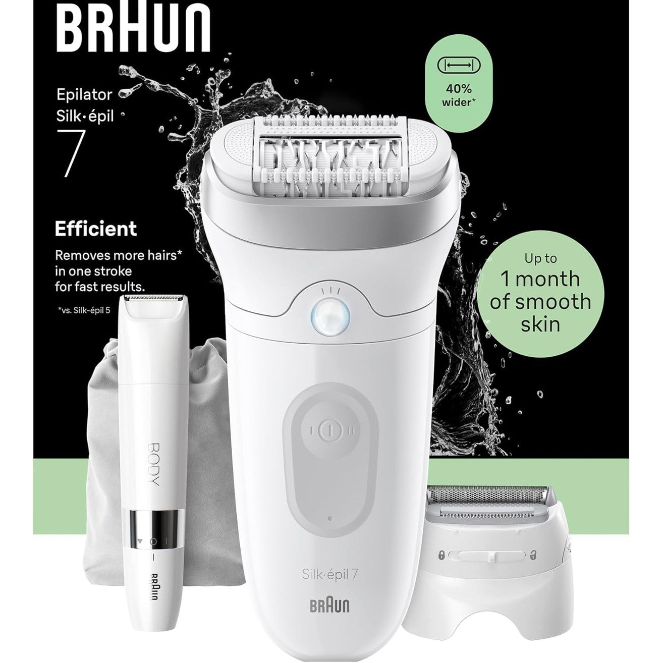 320882 - BRAUN Depilator Silk-épil 7 Ladyshaver, 7-441, Argjend