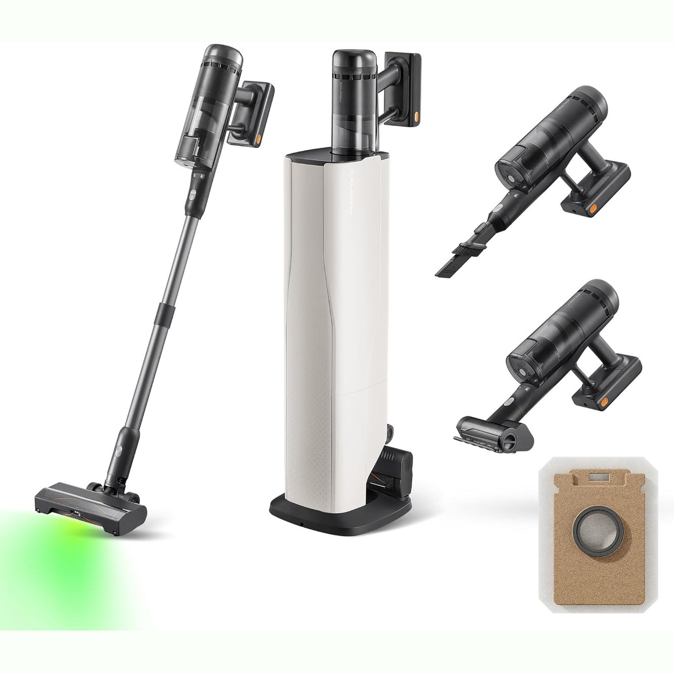 288050 - ROBOROCK Fshesë me korrent H60 Hub Ultra pa tel, Fuqi thithjeje 210AW, Kohëzgjatje maksimale 90 minuta, Furçë kundër ngatërresës për qilima, Dysheme të forta, Qime kafshësh shtëpiake