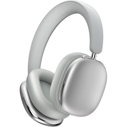 268132 - LONZUER Freepods - Kufje Bluetooth me mikrofon, 120 orë kohë luajtjeje, anulim aktiv i zhurmës, audio me rezolucion të lartë, kufje pa tel ANC, të pajtueshme me Android - Argjendi