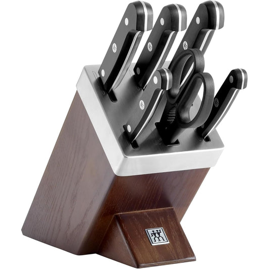 195045 - BLOK THIKASH ZWILLING Gourmet, Set 7 Pjesë, Materiali: Çelik Inox, Ngjyra: Kafe, Prodhuar në Gjermani