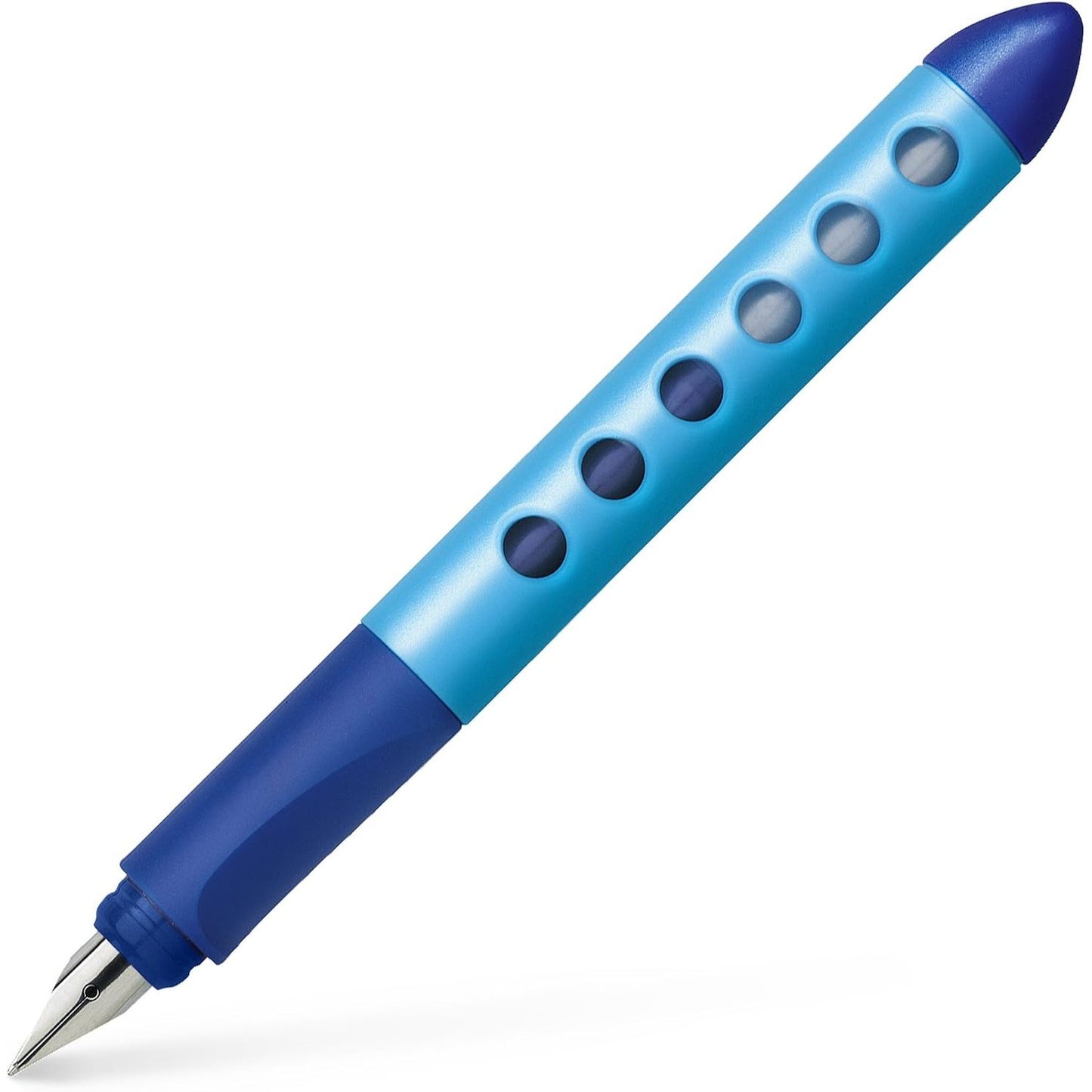 274220 - FABER-CASTELL 149849 Stilograf shkollor Scribolino, për majtakë, majë L, blu, 1 copë