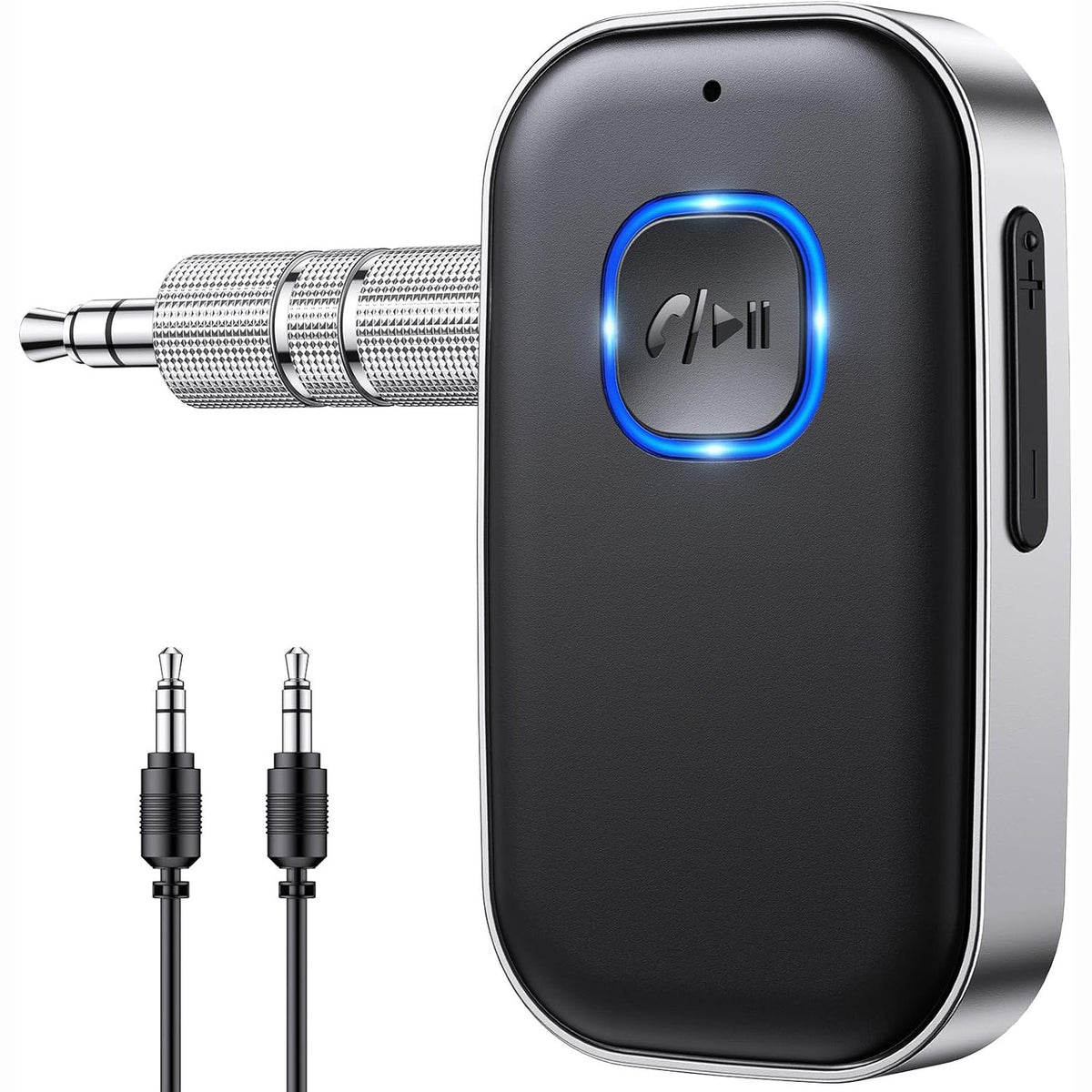 296175 - ADAPTUES PËR MAKINË GLANGEH BLUETOOTH 5.3, Adaptues Bluetooth Aux 3.5 mm, Marrës gatishmërie 16 orë për sisteme audio, Kufje, Altoparlantë