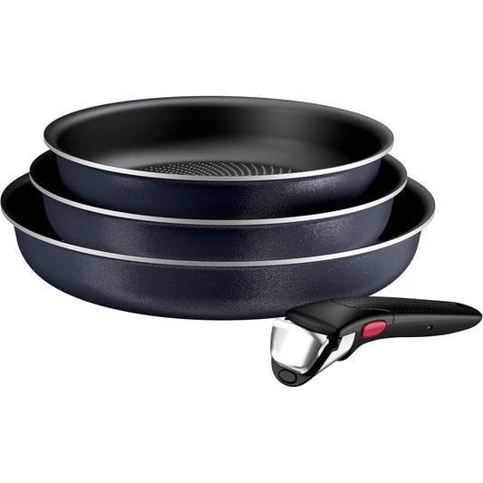 250110 - TEFAL Ingenio Enjoy set enësh gatimi me 4 pjesë, tiganë dhe tenxhere të lehta, teknologji Light Tech, dorezë e lëvizshme, L7239143