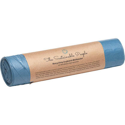 319233 - TSP Qese Mbeturinash Riciklimi me Kordon Mbajtës 60L - 90% mbetje pas konsumit (PE) - certifikuara nga Blue Angel - rezistente ndaj grisjes - 10 qese