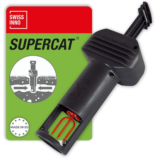 163700 - SWISSINNO PRO SuperCat Kurth Efektiv për Minjtë e Fushës, Mekanizëm i Patentuar, i Lehtë për t'u Vendosur, i Sigurt dhe i Ripërdorshëm, 1 Kurth