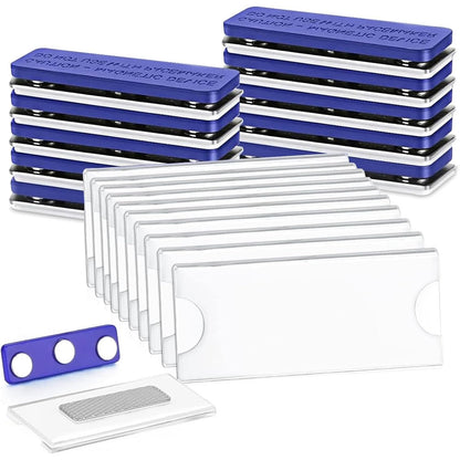 300188 - Distinktiv Magnetik i Personalizueshëm 75x32 mm, 10 copë, me 3 Magnetë të Fuqishëm Neodimi