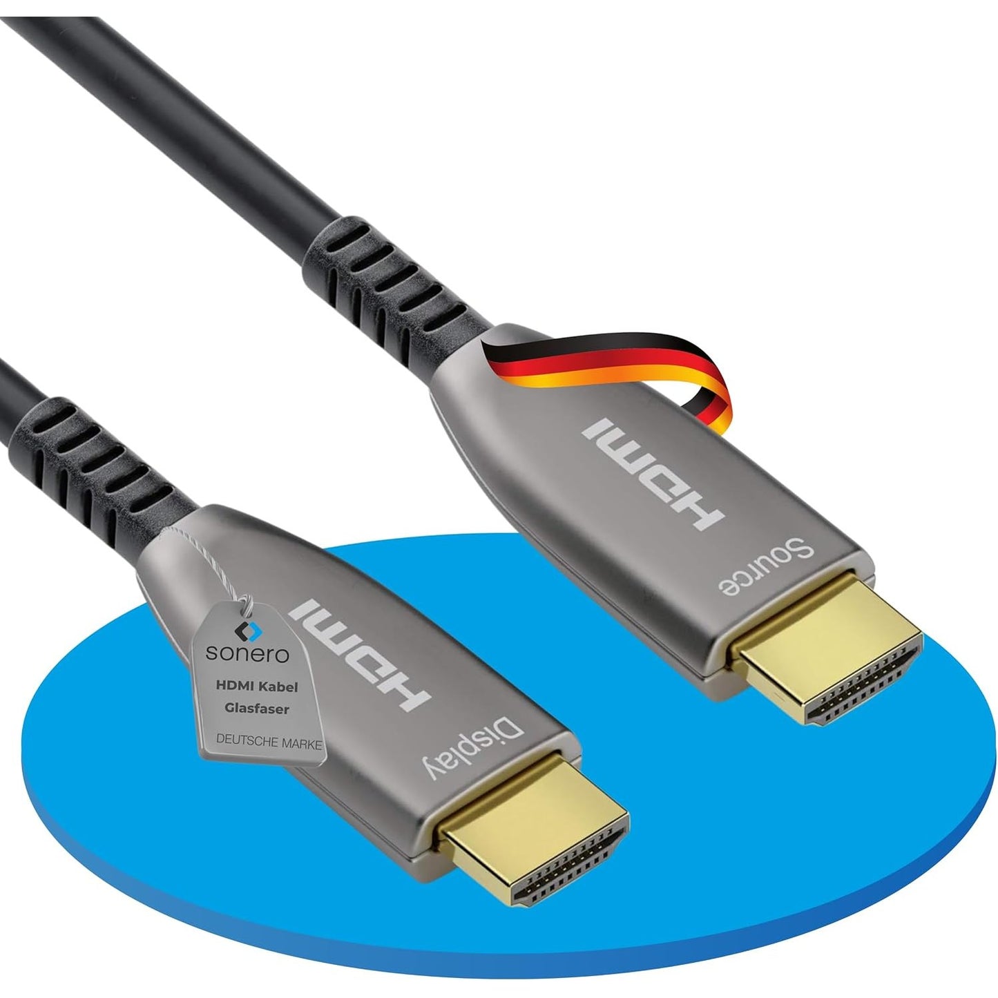 266255 - Sonero Kabllo HDMI 15m 2.0b, hibrid me fibra optike, UHD 2160P, 4K60Hz, 4:4:4, HDR, 18Gbps