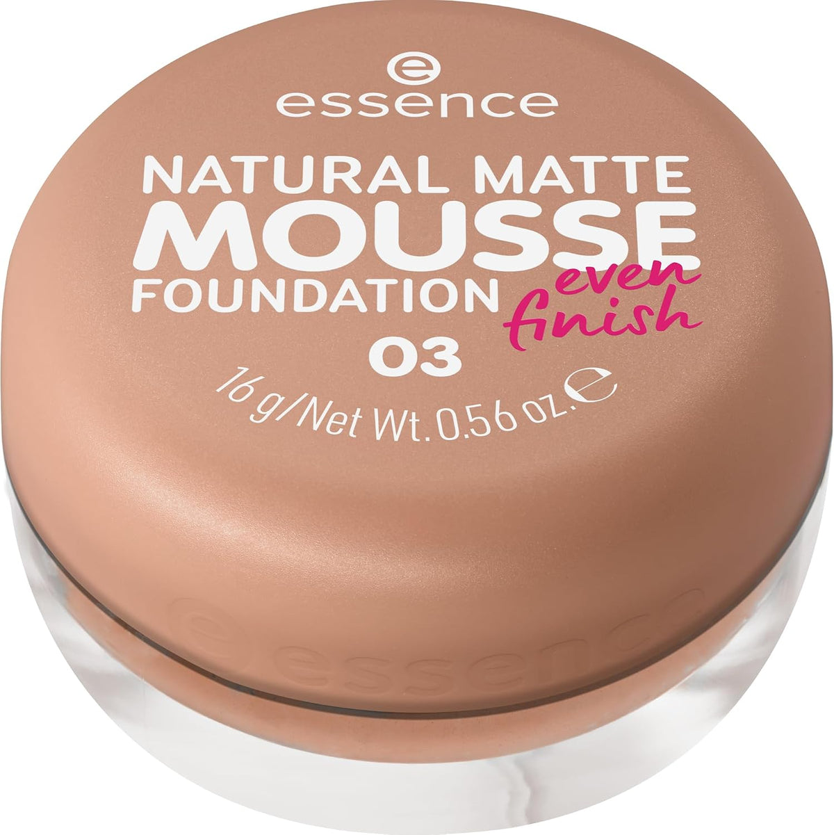 301474 - FONDATINË ESENCIALE NATYRALE MAT SHKUM Nr. 03, Nude, 15g, vegane, pa vaj, pa parfum, pa alkool