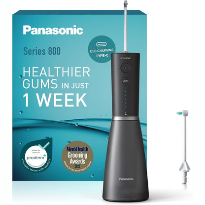 292280 - PANASONIC Ujitës Oral Ultrasonik EW-DJ86-K503 - Pastrues Dentar me Ujë, 200 ml, 5 Cilësime Presioni, Aksesor Udhëtimi, i Zi