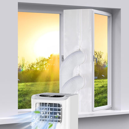314765 - GLANXY Vulosje dritareje kondicioneri 400 cm për kondicionerë portativë, tharëse rrobash, tharëse me ventilim, për dritare çatie, dritare me kangjella, dritare rrëshqitëse, dritare të pjerrëta