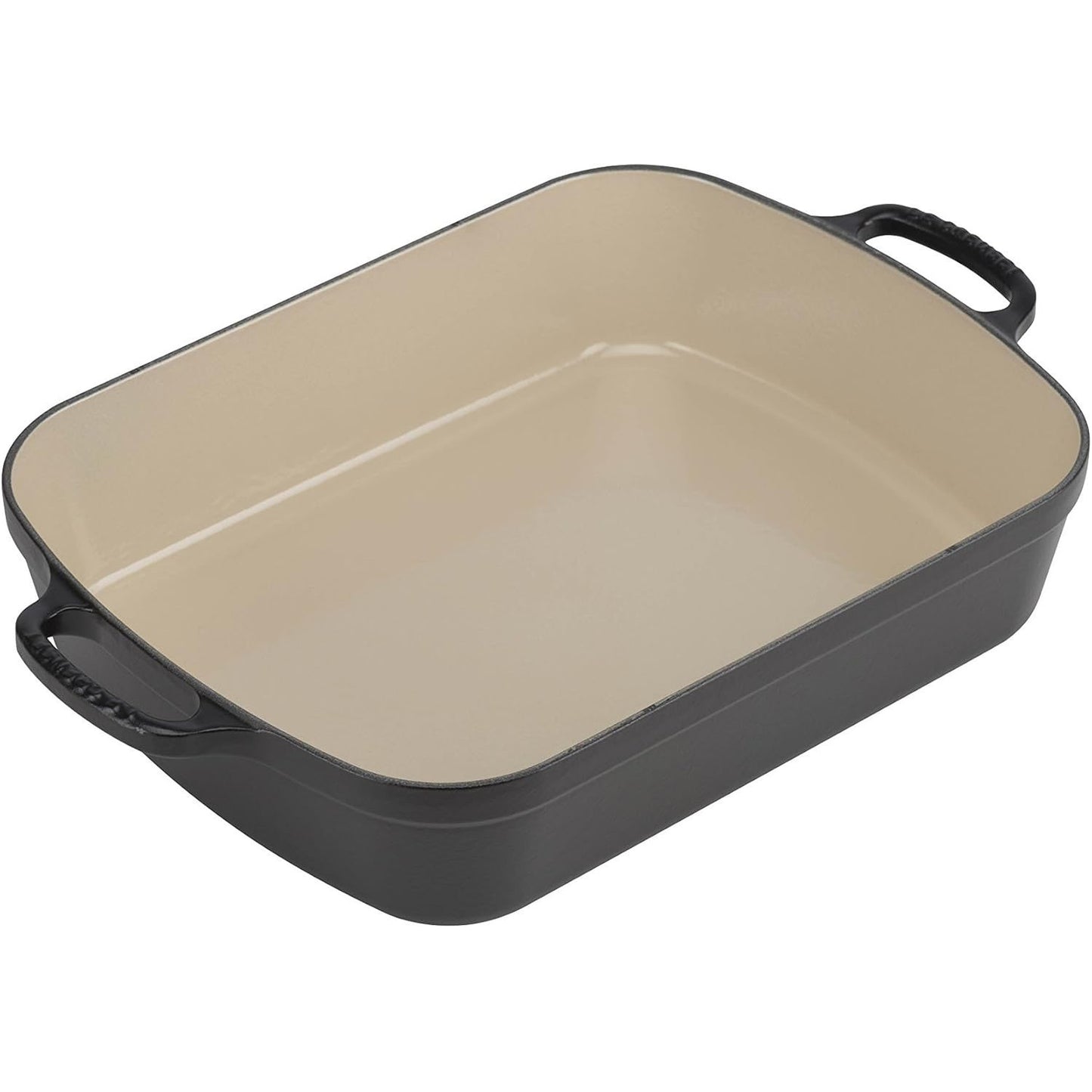 199020 - LE CREUSET Tigan Pjekjeje i Zi Mat prej Gize, 33 cm, Kapacitet 4.6 L, i Përshtatshëm për të Gjitha Burimet e Nxehtësisë përfshirë Induksionin, Kod 20184330002422