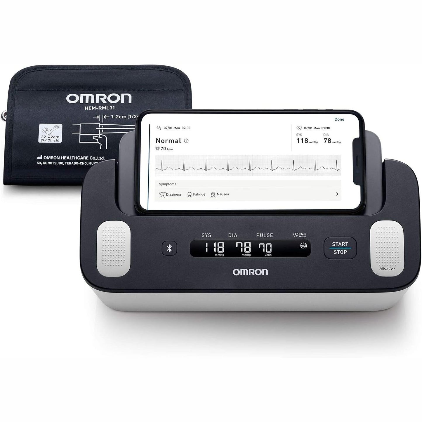 271026 - OMRON Complete, Monitor inteligjent i tensionit të gjakut, 22-42 cm, me funksion EKG
