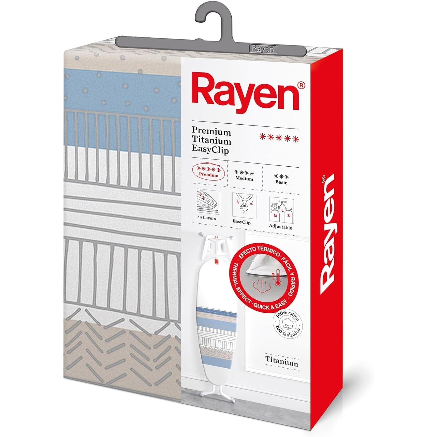 215065 - RAYEN Mbulesë Universale për Tavolinë Hekurosjeje | 130x47 cm