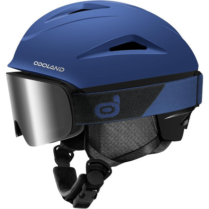 292430 - ODOLAND HELMETË SKIJIMI, MADHËSI E RREGULLUESHME, 10 VRIMA VENTILIMI, BLU E ERRËT, PËR BURRA DHE GRA