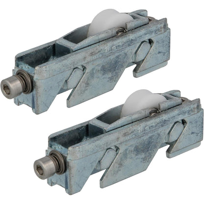 314540 - AMIG Kushineta për Dritare Rrëshqitëse - Set prej 2 copësh - Madhësia 77 x 24 mm - Strehë metalike e rregullueshme - Zamak e veshur me zink - Modeli COR30