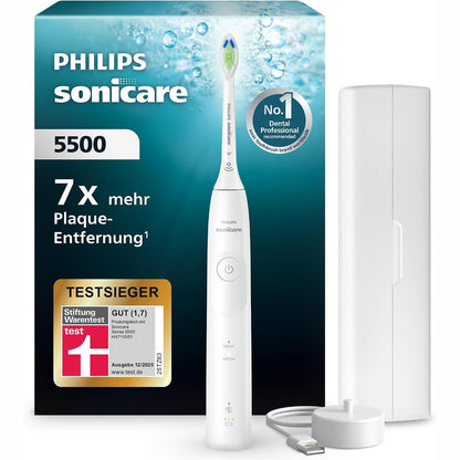289465 - PHILIPS Furça dhëmbësh elektrike Sonicare 5500, 2 mënyra pastrimi, e bardhë, modeli HX7110/02