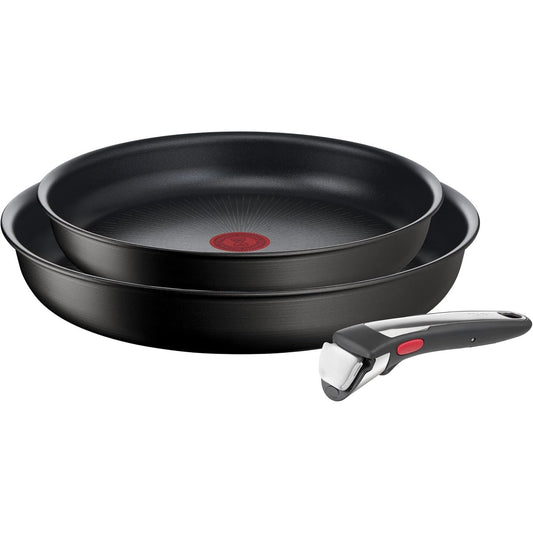 245193 - TEFAL Set me 2 tiganë Ingenio + dorezë e lëvizshme, Induksion, Veshje jo ngjitëse, I pajtueshëm me lavastoviljen, Eco Resist On L793