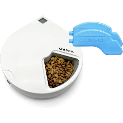 221544 - CAT MATE Ushqyes Automatik C500, i Bardhë, 5 Porcione