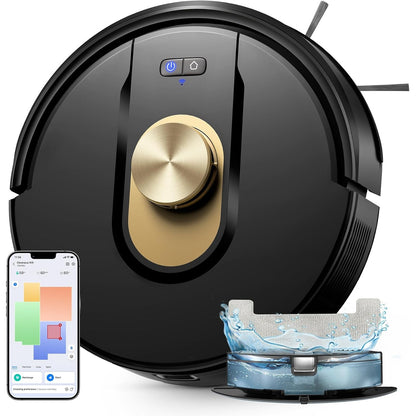 135005 - VEXILAR Robot Fshesës me Korrent 7000Pa, Kohëzgjatje 150 Minuta, Teknologji LiDAR, Përdoret për Dysheme/Qilima/Flokë, Kontrollues me Zë/APL/Telekomandë