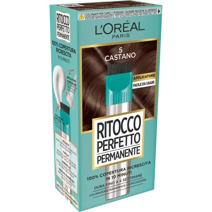 272432 - L'ORÉAL PARIS Ngjyrë e përhershme për flokë Perfect Touch Up, mbulon 100% të rrënjëve, 10 minuta, ngjyra: kafe