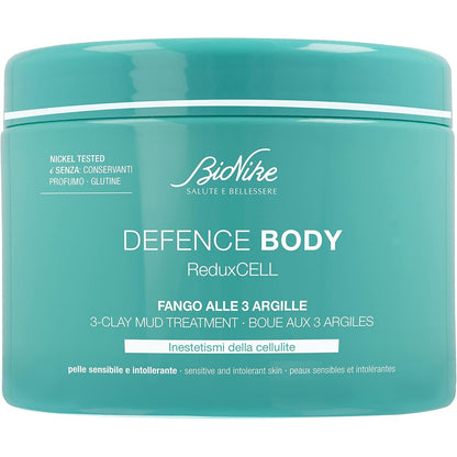 271626 - BIONIKE Defence Body - Baltë Reduxcell me 3 argjila, 500 ml, Veprim riformësues dhe tonifikues për lëkurë të ndjeshme
