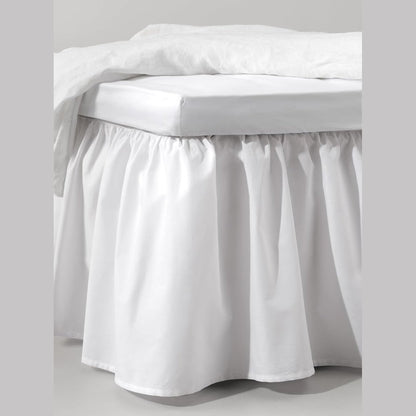 199888 - JOTEX Zack Volant - mbulesë shtrati organike 100% pambuk, lartësi 45 cm, e bardhë, madhësi 90x200cm